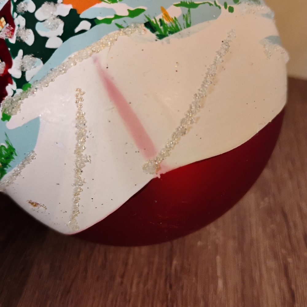 Robert Stanley Christmas Snow Glass Ornament - Picture 4 of 7